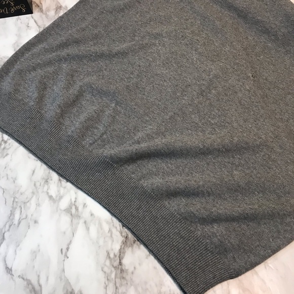 Gray Chaps V-Neck Sweater Vest: NWOT - Picture 6 of 8